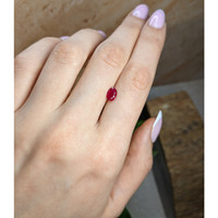 0.91 Ct. Pinkish Red Ruby from Burma (Myanmar) Life Style
