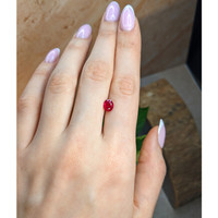 1.14 Ct. Pinkish Red Ruby from Burma (Myanmar) Life Style