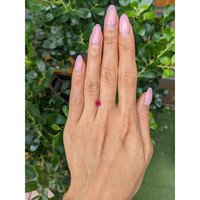 0.56 Ct. Pinkish Red Ruby from Burma (Myanmar) Life Style