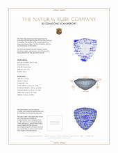 0.56 Ct. Ruby from Burma (Myanmar) 3 D Scan Report