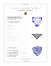 0.47 Ct. Ruby from Burma (Myanmar) 3 D Scan Report