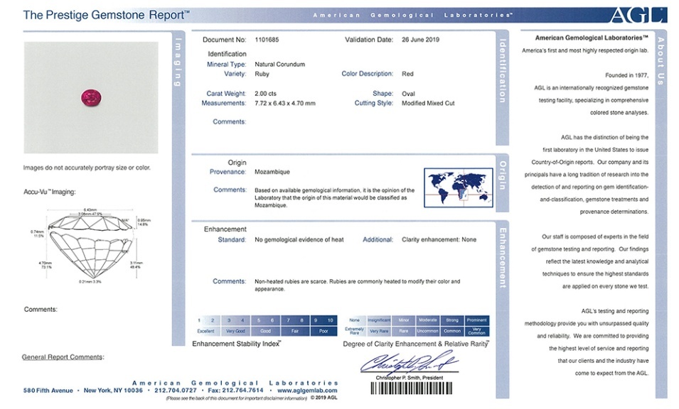 2.00 Ct. Ruby from Mozambique
