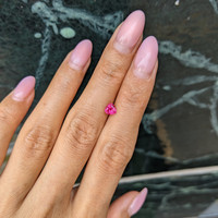 0.48 Ct. Pinkish Red Ruby from Burma (Myanmar) Life Style
