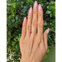 0.49 Ct. Pinkish Red Ruby from Burma (Myanmar) Life Style