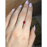 1.08 Ct. Pinkish Red Ruby from Burma (Myanmar) Life Style