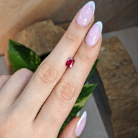 1.08 Ct. Pinkish Red Ruby from Burma (Myanmar) Life Style