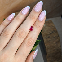 1.08 Ct. Pinkish Red Ruby from Burma (Myanmar) Life Style