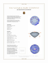 0.54 Ct. Ruby from Burma (Myanmar) 3 D Scan Report