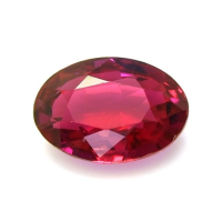 Antique Style Ruby Ring 0.63 Ct., 18K White Gold Combination Stone
