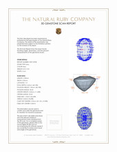 0.55 Ct. Ruby from Burma (Myanmar) 3 D Scan Report