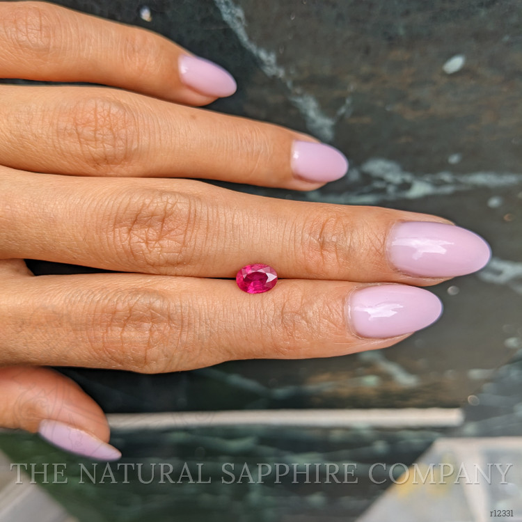 0.82 Ct. Pinkish Red Ruby from Burma (Myanmar)