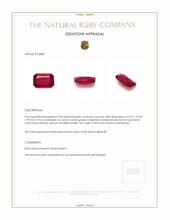 0.44 Ct. Ruby from Burma (Myanmar) Appraisal