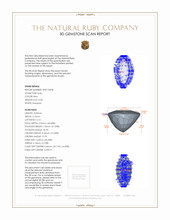 0.58 Ct. Ruby from Burma (Myanmar) 3 D Scan Report