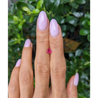 0.52 Ct. Pinkish Red Ruby from Burma (Myanmar) Life Style
