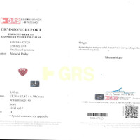 8.01 Ct. Ruby from Mozambique Scan Report