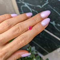 0.75 Ct. Pinkish Red Ruby from Burma (Myanmar) Life Style