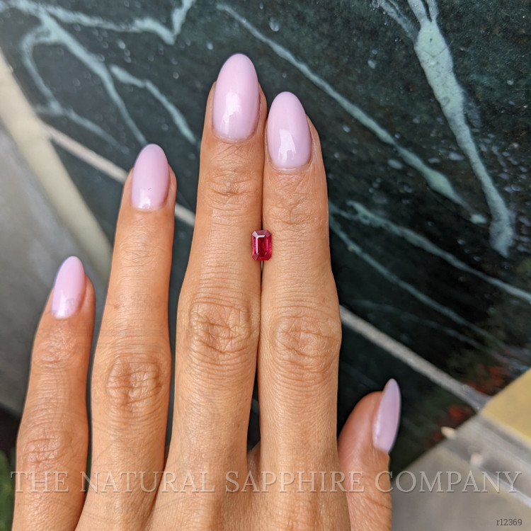 0.78 Ct. Pinkish Red Ruby from Burma (Myanmar)