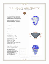 0.36 Ct. Ruby from Thailand 3 D Scan Report