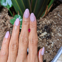 0.43 Ct. Pinkish Red Ruby from Thailand Life Style