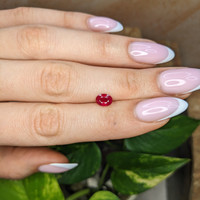 1.01 Ct. Pinkish Red Ruby from Burma (Myanmar) Life Style