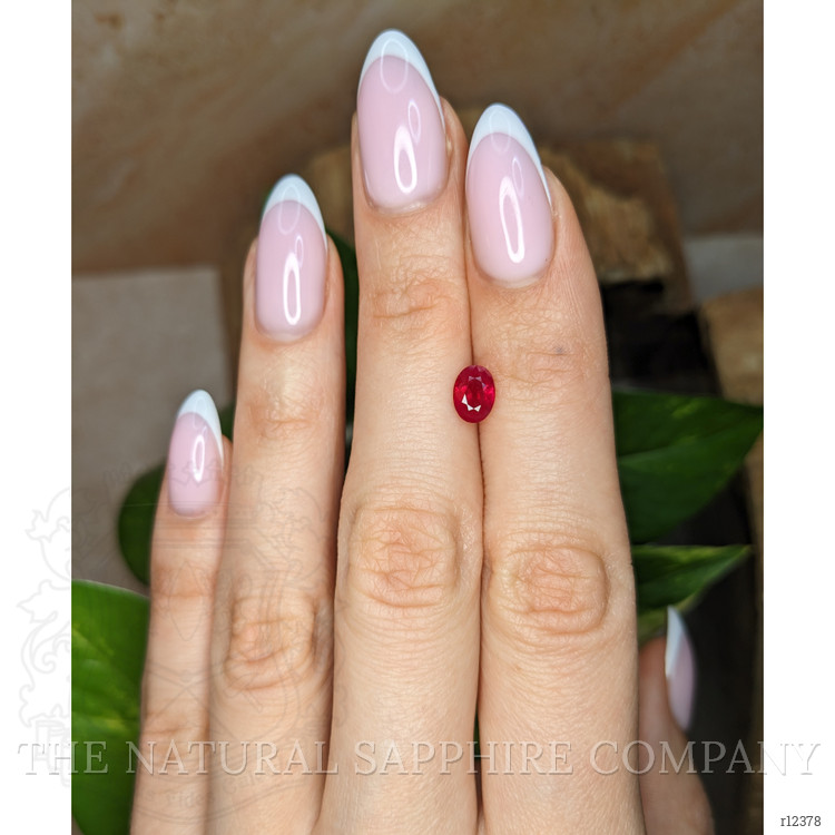 1.01 Ct. Pinkish Red Ruby from Burma (Myanmar)