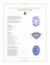 1.01 Ct. Ruby from Burma (Myanmar) 3 D Scan Report