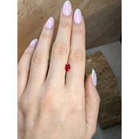 1.11 Ct. Pinkish Red Ruby from Burma (Myanmar) Life Style