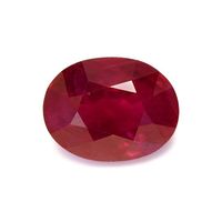 Pave Ruby Ring 1.28 Ct., 14K White Gold Combination Stone
