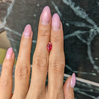 1.24 Ct. Pinkish Red Ruby from Mozambique Life Style