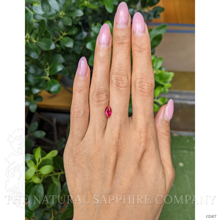 1.24 Ct. Pinkish Red Ruby from Mozambique