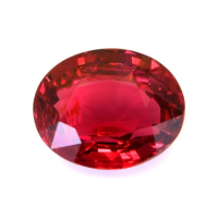 Antique Style Ruby Ring 5.00 Ct., 14K White & Yellow Combination Stone