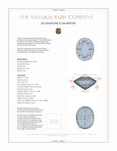 1.08 Ct. Ruby from Mozambique 3 D Scan Report