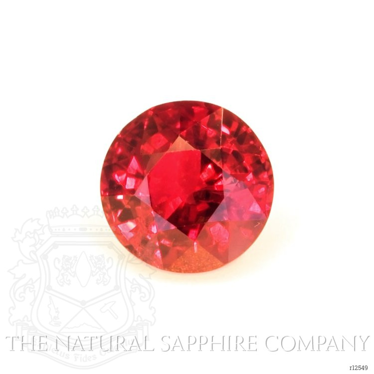 Halo Ruby Ring 1.19 Ct., 14K White & Yellow