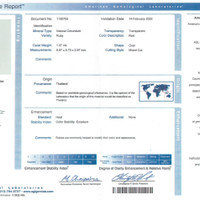 1.07 Ct. Ruby from Thailand Scan Report