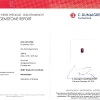 2.07 Ct. Ruby from Mozambique Scan Report