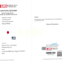 2.17 Ct. Ruby from Burma (Myanmar) Scan Report