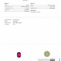 2.03 Ct. Ruby from Mozambique Scan Report