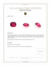 3.07 Ct. Ruby from Mozambique Appraisal