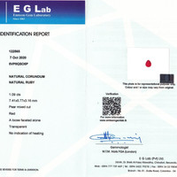 1.09 Ct. Ruby from Mozambique Scan Report