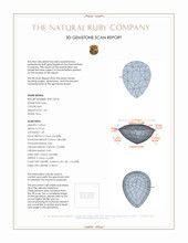 1.09 Ct. Ruby from Mozambique 3 D Scan Report