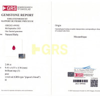 2.04 Ct. Ruby from Mozambique Scan Report