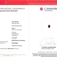 3.08 Ct. Ruby from Mozambique Scan Report