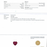2.59 Ct. Ruby from Burma (Myanmar) Scan Report