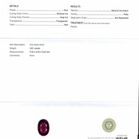 3.01 Ct. Ruby from Mozambique Scan Report