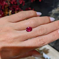 2.05 Ct. Pinkish Red Ruby from Thailand Life Style