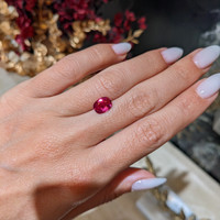 2.05 Ct. Pinkish Red Ruby from Thailand Life Style