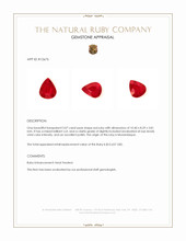 3.07 Ct. Ruby from Mozambique Appraisal