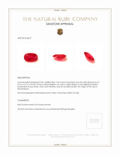 3.03 Ct. Ruby from Mozambique Appraisal