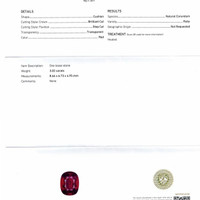 3.02 Ct. Ruby from Mozambique Scan Report