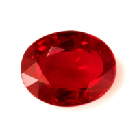 Antique Style Ruby Ring 1.48 Ct., 14K White Gold Combination Stone